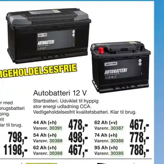 Harald Nyborg Autobatteri 12 V tilbud