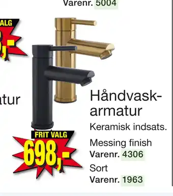 Harald Nyborg Håndvaskarmatur tilbud