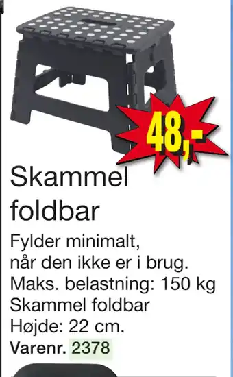 Harald Nyborg Skammel foldbar tilbud