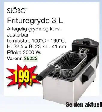 Harald Nyborg Frituregryde 3 L tilbud