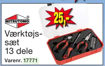 Harald Nyborg Værktøjssæt 13 dele tilbud
