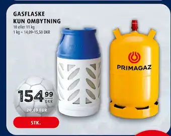 Scandinavian Park GASFLASKE KUN OMBYTNING tilbud