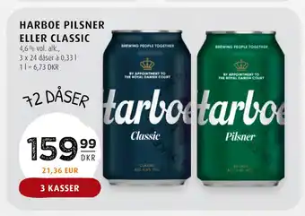 Scandinavian Park HARBOE PILSNER ELLER CLASSIC tilbud