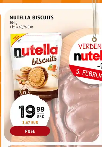 Scandinavian Park NUTELLA BISCUITS tilbud