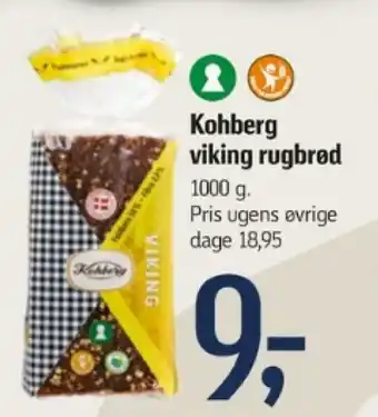Føtex Kohberg viking rugbrød tilbud