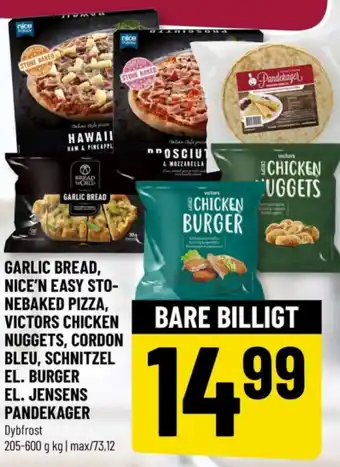 Løvbjerg GARLIC BREAD, NICE'N EASY STO-NEBAKED PIZZA tilbud