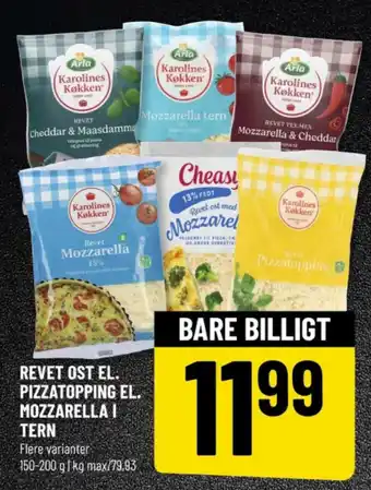 Løvbjerg REVET OST EL. PIZZATOPPING EL. MOZZARELLA I TERN tilbud