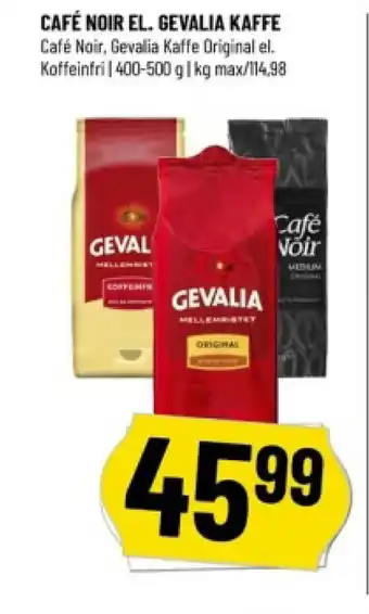 Løvbjerg CAFÉ NOIR EL. GEVALIA KAFFE tilbud