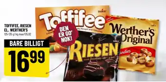Løvbjerg TOFFIFEE, RIESEN EL. WERTHER'S tilbud