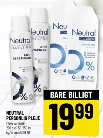 Løvbjerg NEUTRAL PERSONLIG PLEJE tilbud