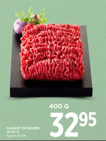 MENY HAKKET OKSEKØD 10-14 % tilbud