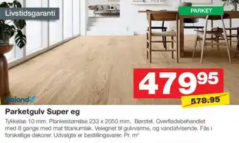 Parketgulv Super eg