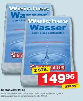 Bauhaus Salttabletter 25 kg tilbud