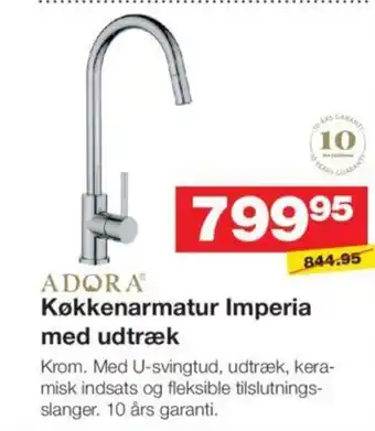 Bauhaus Køkkenarmatur Imperia med udtræk tilbud