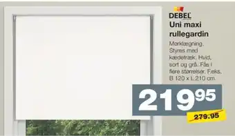 Bauhaus Uni maxi rullegardin tilbud