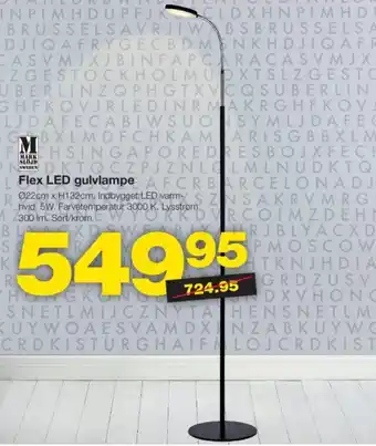 Flex LED gulvlampe