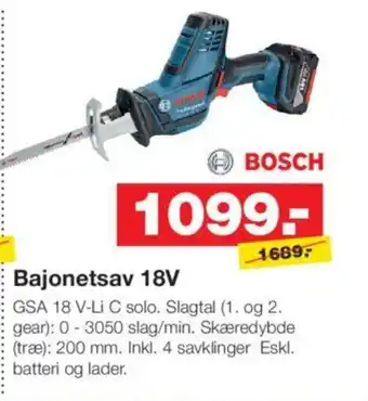 Bauhaus Bajonetsav 18V tilbud