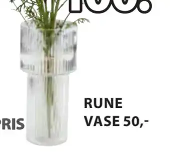 JYSK RUNE VASE tilbud