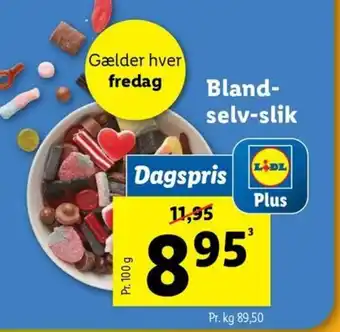 Lidl Bland- selv-slik tilbud