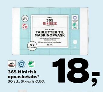 Coop 365 365 Minirisk opvasketabs tilbud