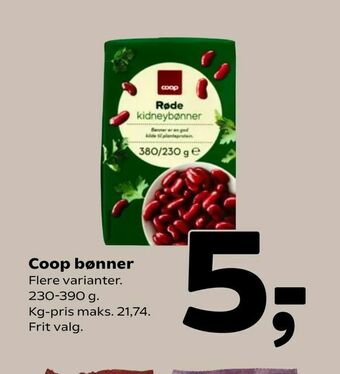 Coop 365 Coop bønner tilbud