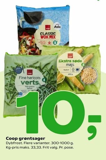 Coop 365 Coop grøntsager tilbud