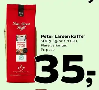 Coop 365 Peter Larsen kaffe tilbud