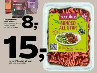 Coop 365 Naturli' hakket all star tilbud