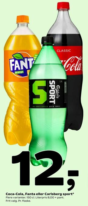 Coop 365 Coca-Cola, Fanta eller Carlsberg sport tilbud