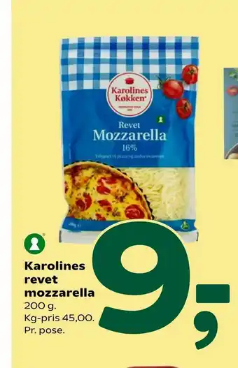 Coop 365 Karolines revet mozzarella tilbud