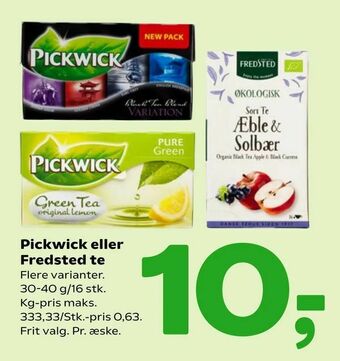Coop 365 Pickwick eller Fredsted te tilbud