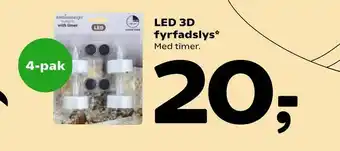Coop 365 LED 3D fyrfadslys tilbud