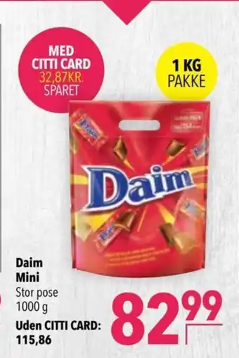 Citti Daim Minis tilbud