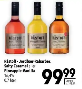 Råstoff - Jordbær-Rabarber, Salty Caramel eller Pineapple-Vanilla