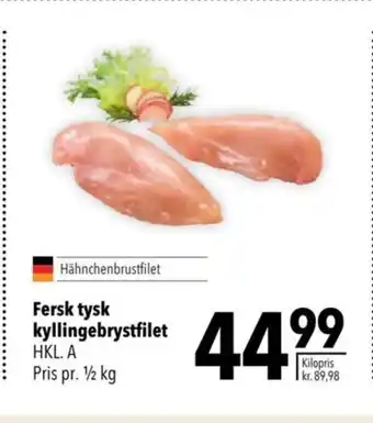 Citti Fersk tysk kyllingebrystfilet tilbud