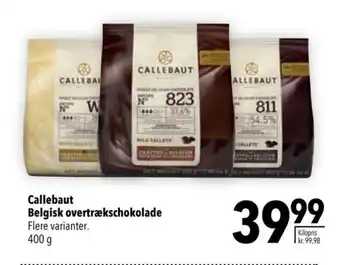 Citti Callebaut Belgisk overtrækschokolade tilbud