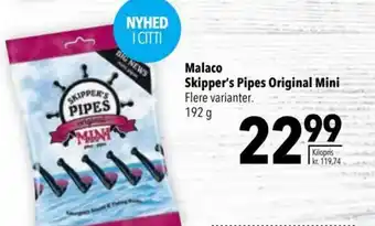 Citti Malaco Skipper's Pipes Original Mini tilbud