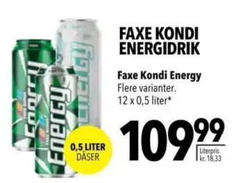 Citti Faxe Kondi Energy tilbud