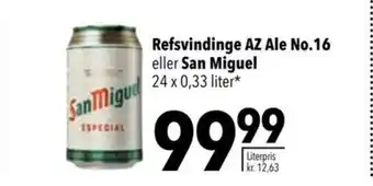 Citti Refsvindinge AZ Ale No.16 eller San Miguel tilbud