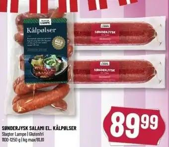 Sønderjysk Salami El. Kålpølser 1100-1250g