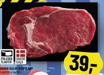 Løvbjerg Dansk Kalve Ribeye Bøf tilbud