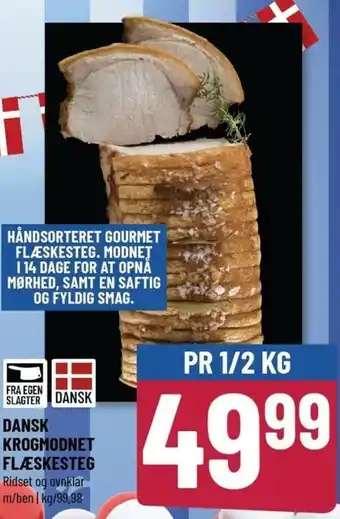 Løvbjerg Dansk Krogmodnet Flæskesteg 1/2 kg tilbud