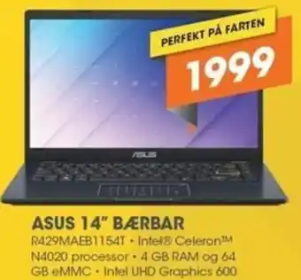 Expert Asus 14" Bærbar R429MAEB1154T tilbud