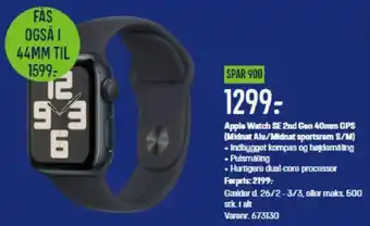 Apple Watch SE 2nd Gen 40mm GPS