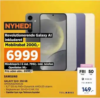 Power SAMSUNG GALAXY S24+ 256 GB tilbud