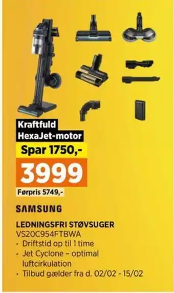 Power LEDNINGSFRI STØVSUGER tilbud