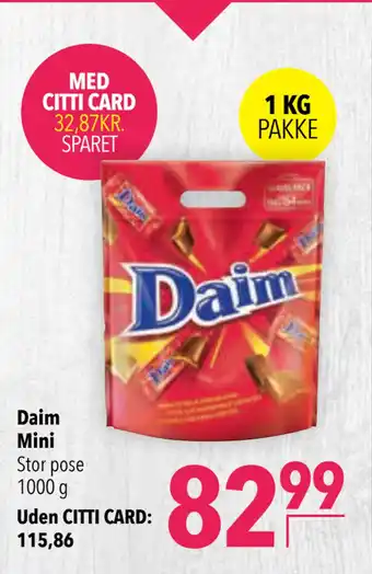 Citti Daim Mini tilbud