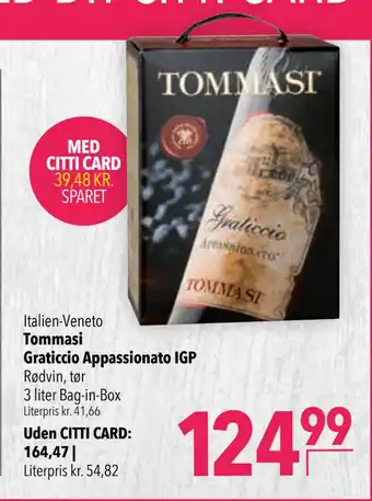 Citti Tommasi Graticcio Appassionato IGP tilbud