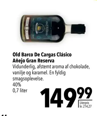 Citti Old Barco De Cargas Clásico Añejo Gran Reserva tilbud