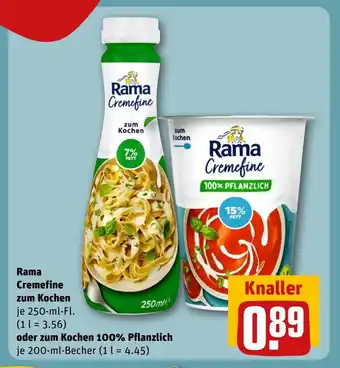 REWE DE Rama Cremefine zum Kochen tilbud